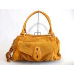 COLE HAAN Cole Haan замша кожа Boston сумка на плечо горчично-желтый 