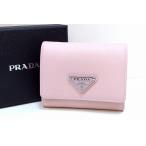 ショッピングプラダ PRADA プラダ  サフィアーノトライアングル 財布 三つ折り コンパクトウォレット 1MH043_QHH F0WZT ピンク