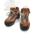 ショッピングモンベル mont-bell モンベル  ハイカット トレッキングブーツ　ヌバック×キャンバス　ビブラムソール  ・23.5 ベージュ/ブラウン