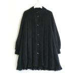 ＜東京自由が丘＞  えまいゆ　キッドモヘア　ロングカーディガン/ニットコート  ・F ブラック