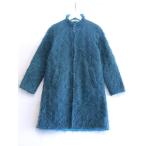 LAVENHAM ラベンハム × LOCHCARRON ロキャロン シャギー キルティング コート ・36 ブルー