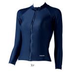 140-150サイズ フットマーク ジュニア キッズ すまいるスイム 女子用 長袖セパレーツ 上 スイミング 水泳 パット付き セパレート水着 スクール水着 101589