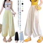  брюки легкий 9 минут широкий брюки машина b брюки ko Kuhn брюки гонки скорость . лёд шелк UV cut брюки брюки талия резина женский 