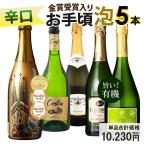 ワイン ワインセット スパークリングワイン 泡 お手頃 5本 辛口 お買い得 スパークリングセット 金賞 送料無料 一部除 おまけ付