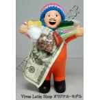 ★EKEKO 19cm ORANGE★当店限定色 オレンジ色(橙色)L サイズ・大きいサイズ のエケコ人形 19cm ペルー製(ペルー直輸入)