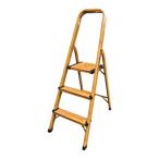 ショッピングアルミ 取っ手付アルミステップ木目 3段 木目（3段） ビバホーム