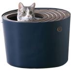  Iris o-yama сверху кошка туалет маленький PUNT-430 ширина 340mm× глубина 440mm× высота 310mm темно-синий viva Home 