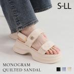 VIVIAN 厚底 サンダル レディース キルティング スポサン スポーツサンダル ストラップ マジックテープ V59003SM