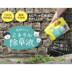 除草液 100％天然成分 ミネラル成分 岩水塩 クエン酸 ペット 草むしり 身体にやさしい  庭師さんのミネラル除草液