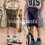 ショッピング韓国子供服 韓国子供服 バイカラーハーフチノパンツ ハーフパンツ ボトムス 男の子 女の子 90 100 110 120 130