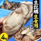 牡蠣 生食用 殻付き 4kg 20〜32個 かき カキ 生牡蠣 宮城県産 三陸 大中サイズ