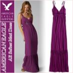 ショッピングアメリカンイーグル アメリカンイーグル/レディース マキシ丈ワンピース カジュアルドレス/正規品 パープル