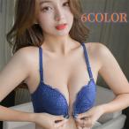 ブラジャーレースレディースノンワイヤー前開き小胸可愛いセクシーランジェリー下着盛りブラファッションおしゃれ