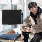 メンズ編みクラッチバッグPUレザー...