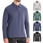 ポロシャツ メンズ 長袖ポロシャツ Poloシャツ Tシャツ トップス ビジネス ゴルフウェア カジュアルシャツ スポーツ 父の日 秋服