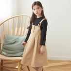 ショッピング韓国子供服 子供服 ワンピース キッズ 長袖 子供ドレス dress 女の子 秋着 2点セット 膝丈ワンピース ブラウス 韓国子供服 ジュニア カジュアル おしゃれ 可愛い 通学着