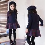 ショッピング韓国子供服 子供服 長袖 ワンピース 韓国子供服 親子服 ワンピース チェック ワンピース 可愛い ピアノ 発表会 卒園式 入学式 パーティ