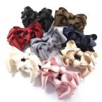 バナナクリップ 小 リボン グログラン トリプルレイヤー ヘアクリップ ヘアアクセサリー 髪留め 髪どめ  華やか カジュアル 職場 定番 オフィス 日本製