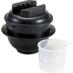 ショッピングちびくろちゃん 電子レンジ専用 炊飯器 〔1合炊き〕 日本製 備長炭配合 耐熱仕様 計量カップ 飯ベラ付き 『ちびくろちゃん』爆買