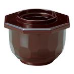 亀甲飯器/おひつ 〔溜内朱 A〕 127×11