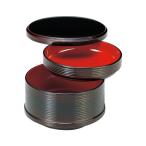 多用飯器/おひつ 〔大 PT溜内朱 2段 �