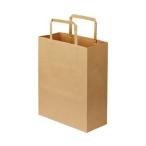 （まとめ）TANOSEE 紙手提袋 平紐 特小ヨコ200×タテ245×マチ幅90mm 茶無地 1セット（300枚：50枚×6パック）〔×3セット〕爆買