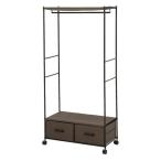  вешалка ширина 75× глубина 35.5× высота 155cm Brown steel труба выдвижной ящик место хранения с роликами . вешалка-плечики сборка тип . покупка 