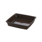 (60 шт. комплект ) горшок тарелка / поддонник (8 номер квадратный темно-коричневый ) примерно ширина 17.5cm сделано в Японии Ricci .ru four re квадратное plate . покупка 