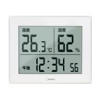 dretec ドリテック 大画面温湿度計 ハキミエ ホワイト 0-506WT爆買