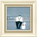 ユーパワー ジェニファー・ヴェルニー=フランクス Gel加工 アートフレーム 「シンク アバウト」爆買