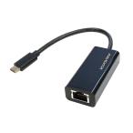 vodaview USB Type-C to LAN（RJ45）アダプタ（黒）USB-Cポートギガビットイーサネット　LAN接続アダプタ　メール便送料無料