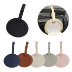 ネームタグ 丸 カバー付き シンプル おしゃれ 目隠し ラゲージタグ ラゲッジ 旅行用品 バッグ カバー PUレザー スポーツ ゴルフ トラベル