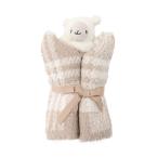  Bear foot Dream z покрывало одеяло постельные принадлежности baby COZYCHIC PLAID LAMB DREAM BUDDIE BAREFOOT DREAMS в клетку эмблема имеется . оттенок бежевого 