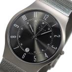スカーゲン 腕時計 メンズ ウルトラスリム チタン SKAGEN ガンメタ