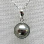 黒蝶真珠 ペンダントトップ 10mmUP K14WG K18に変更可能 保証書付 タヒチ真珠 黒蝶パール タヒチパール 黒真珠 ブラックパール
