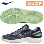 サイクロンスピード4Jr ミズノ バレーボールシューズ 2023新作！MIZUNO ジュニア ローカット V1GD2310 パープル