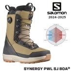 24-25 SALOMON サロモン SYNERGY PWL SJ BOA シナジー SJ ボア メンズ スノーボード ブーツ 正規販売店 snowboard 2024-2025