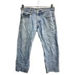 Levi's 501 Denim брюки W33 Levi's кнопка fly голубой хлопок Mexico производства б/у одежда . America скупка 2401-898