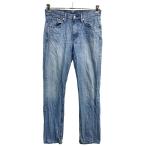 Levi's 514 Denim брюки W30 Levi's тонкий распорка голубой хлопок Mexico производства б/у одежда . America скупка 2405-1354