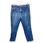 Wrangler Denim брюки W38 Wrangler большой размер Mexico производства хлопок оттенок голубого б/у одежда . America скупка 2411-105