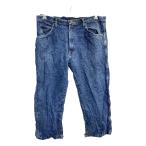 Wrangler Denim брюки W36 Wrangler большой размер индиго хлопок Mexico производства б/у одежда . America скупка 2501-790