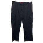 Dickies рабочие брюки W38 Dickies черный Zip выше большой размер Work низ б/у одежда . America скупка 2504-235