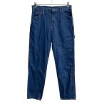  Mexico производства Dickies Denim painter's pants W34 голубой Dickies Zip выше pe Inter рабочие брюки Work джинсы 2606-1143