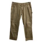  Mexico производства Carhartt Work painter's pants W36 бежевый Carhartt Zip выше подкладка проверка золотой размер низ 2606-611