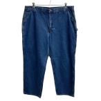  Mexico производства Carhartt Denim painter's pants W46 голубой Carhartt Zip выше большой размер рабочие брюки Work низ 2607-149