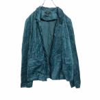 ショッピングforever21 FOREVER21 ベロア ジャケット ウィメンズ S グリーン フォーエバー21 ボタンレス 古着卸 アメリカ仕入れ a403-6023