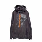 OUTDOOR LIFE тренировочный Parker M серый уличный жизнь принт f-ti- б/у одежда . America запас a501-5408
