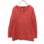 TOMMY HILFIGER V шея хлопок вязаный S розовый Tommy Hilfiger б/у одежда . America скупка a503-6704