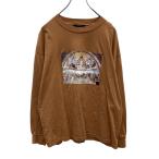 FOREVER21 長崎 プリント Tシャツ ウィメンズ S キャメル ラファエロ 聖体の論議 絵 フォーエバー21 ロン1 古着卸 アメリカ仕入 a504-5459