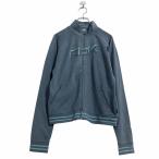 Reebok Logo тренировочный футболка wi мужской L голубой Reebok Zip выше б/у одежда . America скупка a505-7190